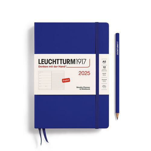 Leuchtturm, Grey, Planners, Art & School, 2025, A5, Medium, Weekly, Notebook, Ink, 816360